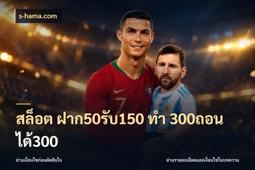 สล็อต ฝาก50รับ150 ทํา 300ถอนได้300 จุดเด่นของเครดิตที่คนชอบเกมอยากรู้ กับ s-hama.com