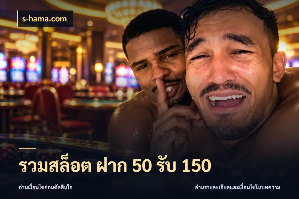 รวมสล็อต ฝาก 50 รับ 150 สายโบนัสเลือกจังหวะสนุกได้อย่างไร สไตล์ s-hama.com