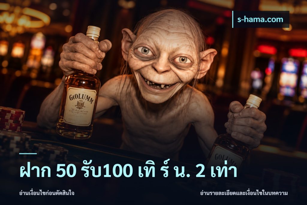 ฝาก 50 รับ100 เทิ ร์ น. 2 เท่า