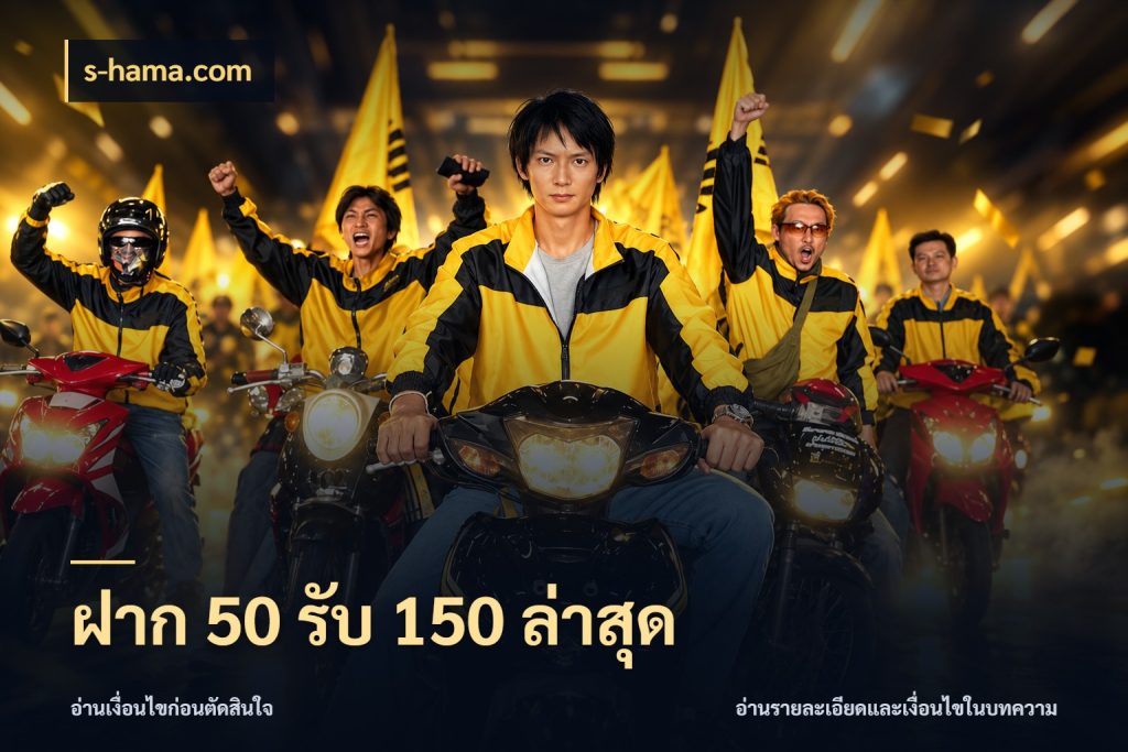 ฝาก 50 รับ 150 ล่าสุด s-hama.com จุดเด่นของเครดิตที่คนชอบเกมอยากรู้