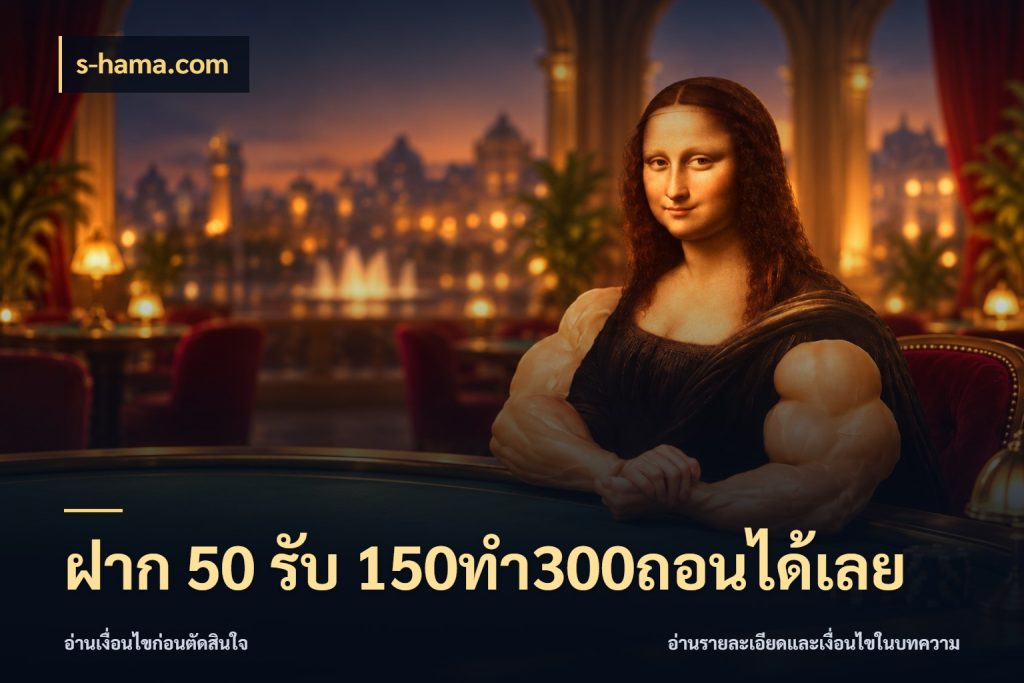 ฝาก 50 รับ 150ทำ300ถอนได้เลย โปรยอดรับที่สายเกมสนใจ สไตล์ s-hama.com