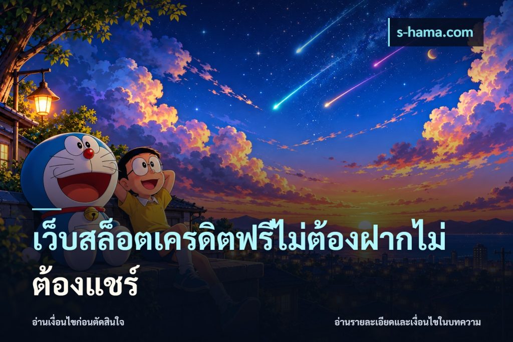 เว็บสล็อตเครดิตฟรีไม่ต้องฝากไม่ต้องแชร์