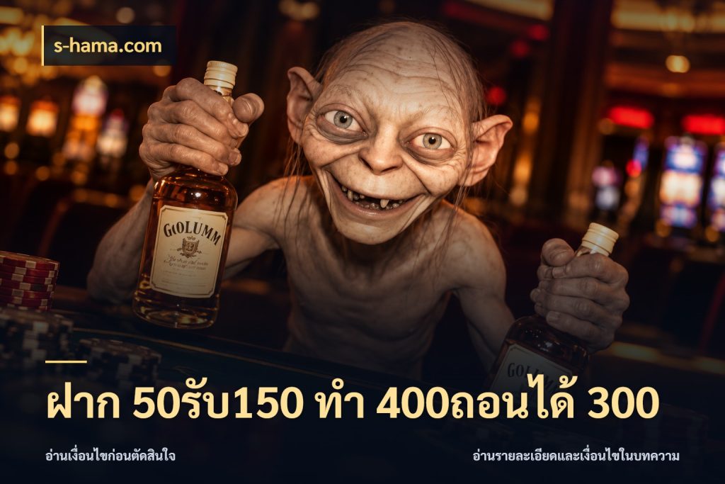 ฝาก 50รับ150 ทํา 400ถอนได้ 300 สายโบนัสเลือกจังหวะสนุกได้อย่างไร ในมุม s-hama.com