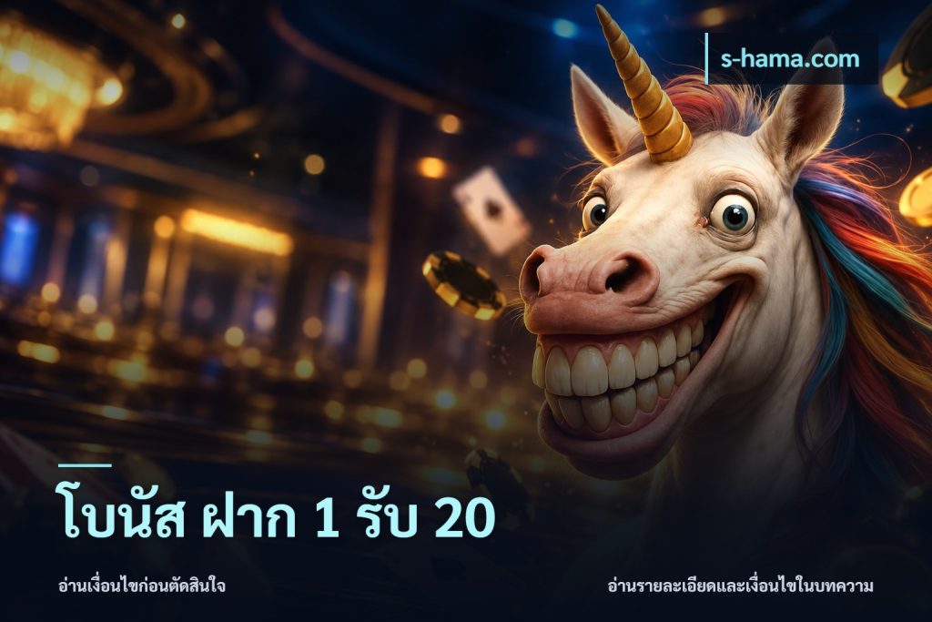 โบนัส ฝาก 1 รับ 20