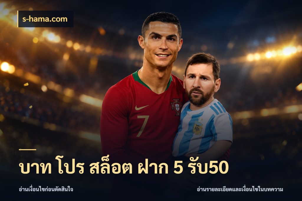 บาท โปร สล็อต ฝาก 5 รับ50 จับคู่โบนัสกับสไตล์เกมที่ชอบ กับ s-hama.com