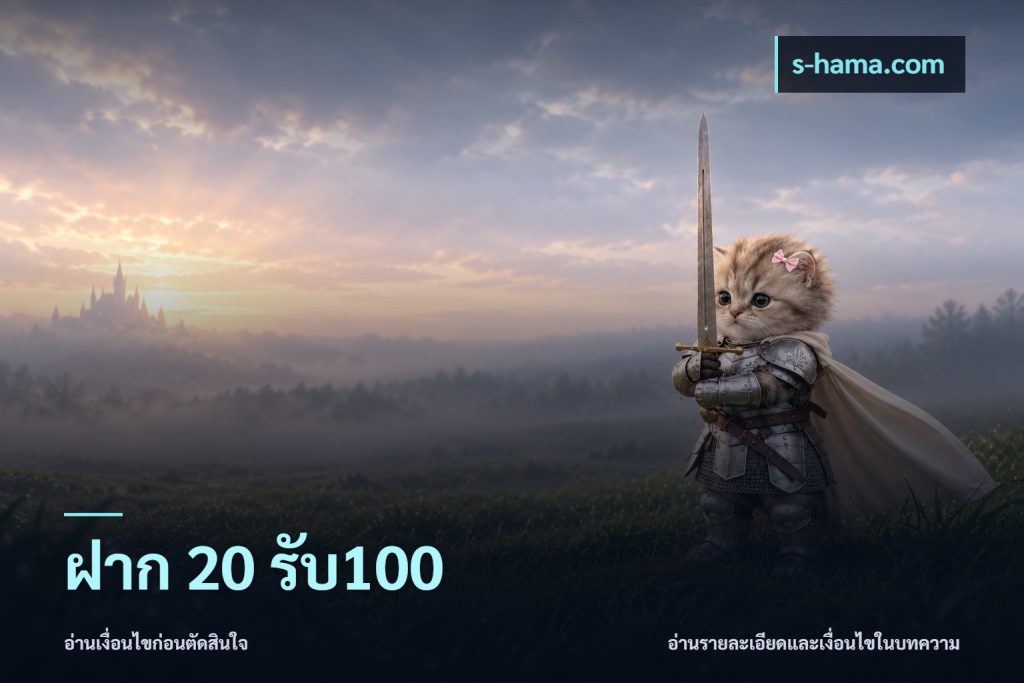 ฝาก 20 รับ100
