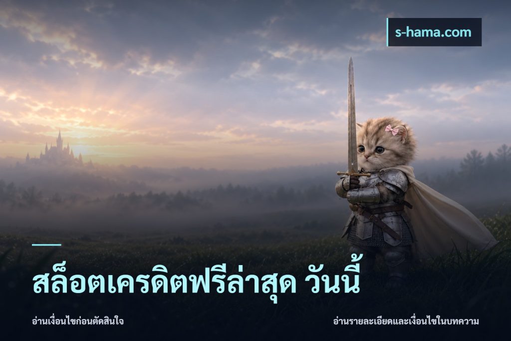 สล็อตเครดิตฟรีล่าสุด วันนี้
