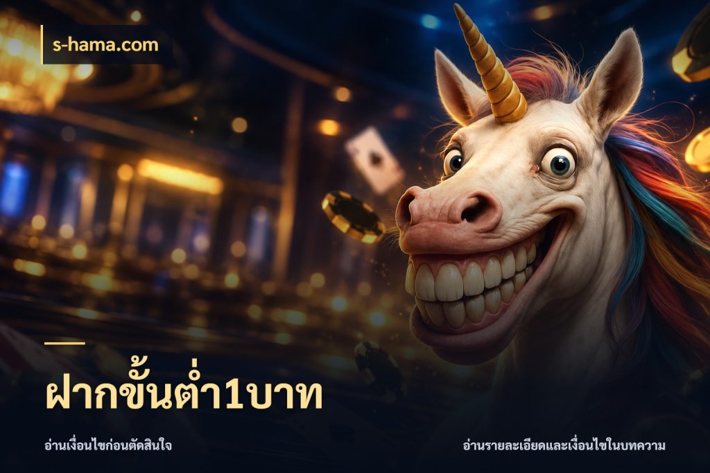 ฝากขั้นต่ำ1บาท เงินตั้งต้นกับความสนุกที่คุณกำหนด กับ s-hama.com