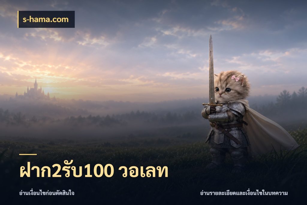 ฝาก2รับ100 วอเลท ยอดฝากและยอดรับในมุมของคนชอบลุ้น กับ s-hama.com