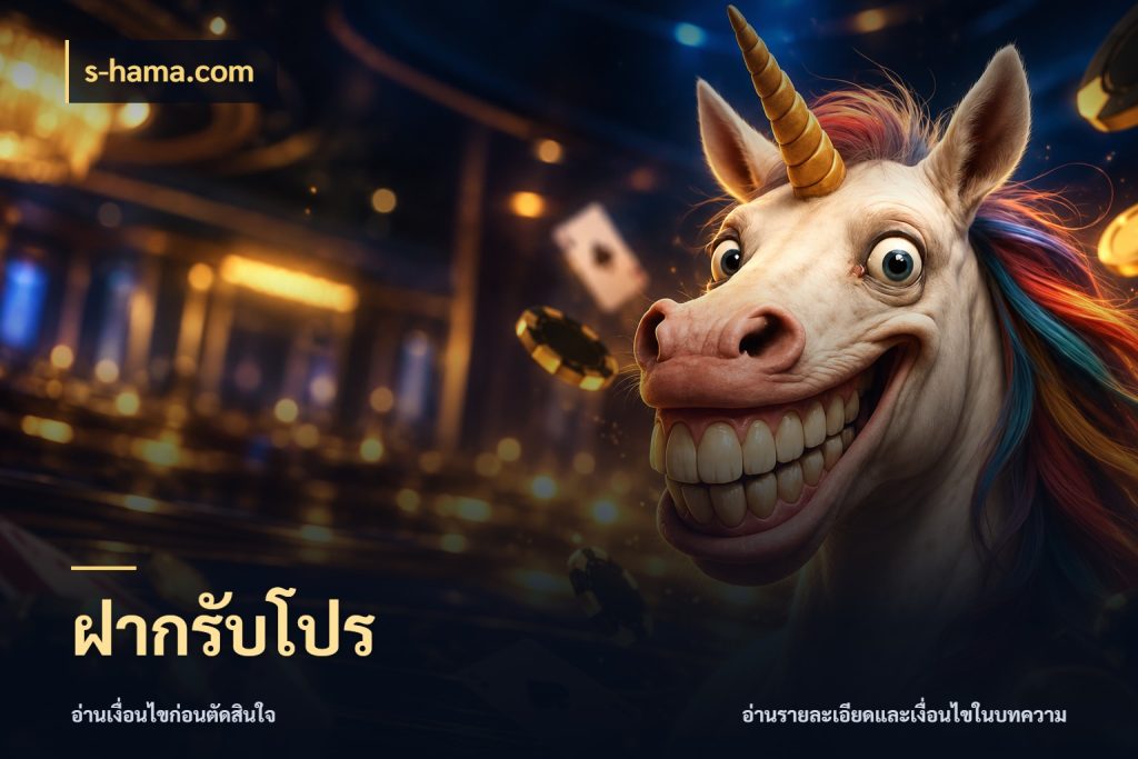 ฝากรับโปร รูปแบบโบนัสกับสิทธิ์ของสายเกม กับ s-hama.com