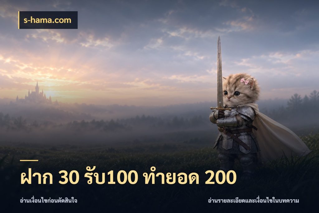ฝาก 30 รับ100 ทำยอด 200 จุดเด่นของเครดิตที่คนชอบเกมอยากรู้ สไตล์ s-hama.com