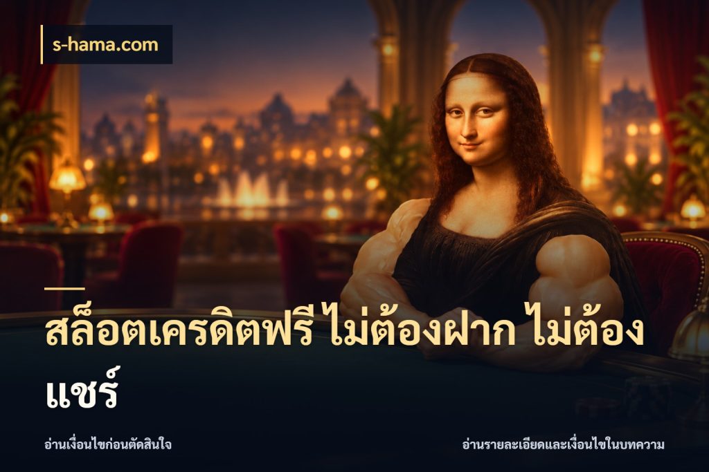 สล็อตเครดิตฟรี ไม่ต้องฝาก ไม่ต้องแชร์ สีสันของเครดิตฟรีและเกมแนวที่ชอบ ในมุม s-hama.com