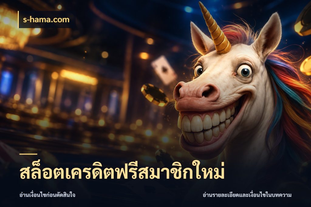 สล็อตเครดิตฟรีสมาชิกใหม่ s-hama.com ชนิดเครดิตกับสิทธิ์ที่คุณอยากรู้